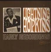 LP - Lightnin' Hopkins - Early Recordings - 1st US Press w/ red boxed R-2007 on label.
