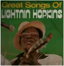 LP - Lightnin' Hopkins - Great Songs Of Lightnin Hopkins - White labels