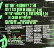 CD Single - Lil' Chris - Gettin' Enough??