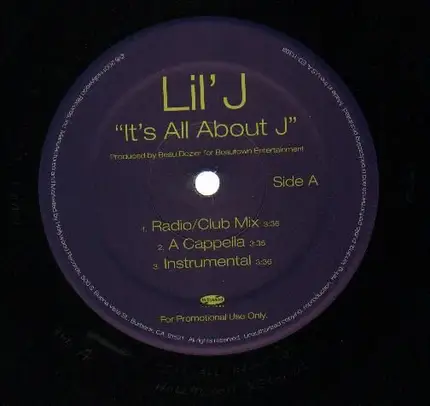 Lil' J - It's All About J