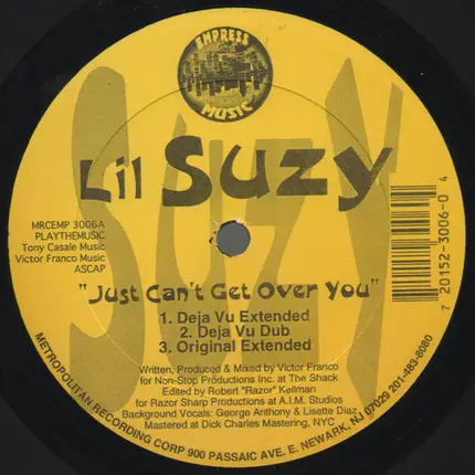 Lil Suzy - Just Can't Get Over You / Lies