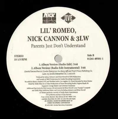 Lil' Romeo, Nick Cannon, 3LW - Parents Just Don't Understand