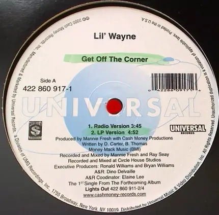 Lil' Wayne, Lil Wayne - Get Off The Corner