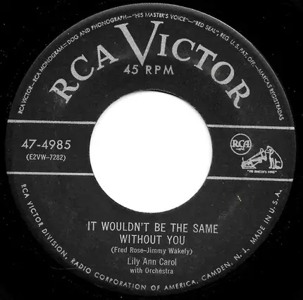 Lily Ann Carol - My Favorite Song / It Wouldn't Be The Same Without You