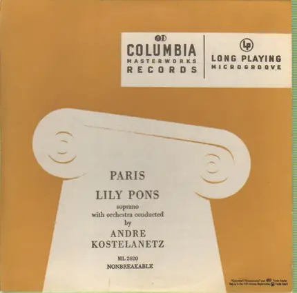 Lily Pons, André Kostelanetz - Paris: Lily Pons