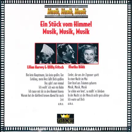 Lilian Harvey & Willy Fritsch , Marika Rökk - Ein Stück Vom Himmel / Musik, Musik, Musik
