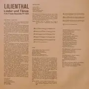 LP - Lilienthal - Lieder & Tänze