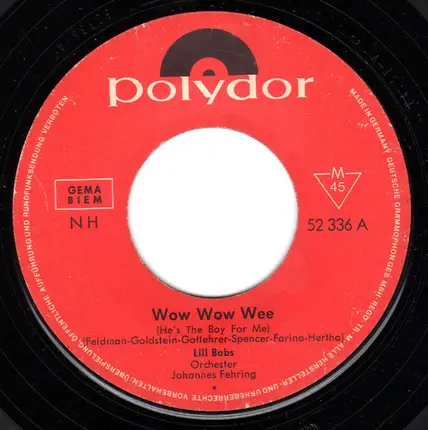 Lill-Babs - Wow Wow Wee / Hand Auf's Herz, Mon Ami