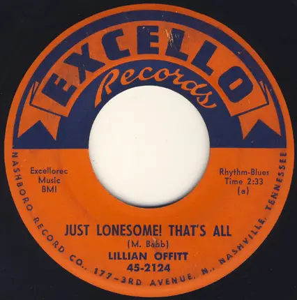 Lillian Offitt - Just Lonesome! Thats All