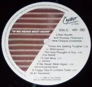 LP - Lillian Boutté & Thomas L'Etienne's New Orleans Ensemble - If We Never Meet Again