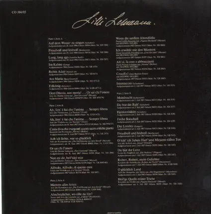 Lilli Lehmann - Court Opera Classics