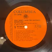 LP - Lilly Brothers & Don Stover - Folk Songs From The Southern Mountains - Mono, Insert