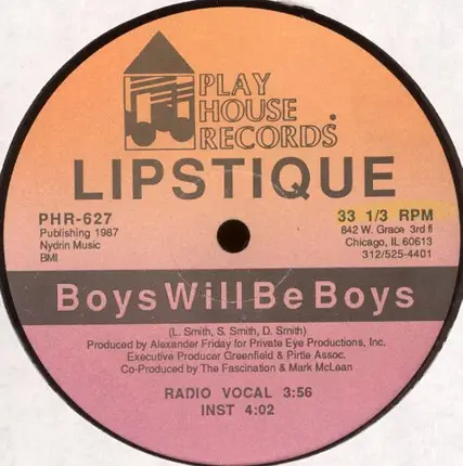 Lipstique - Boys Will Be Boys