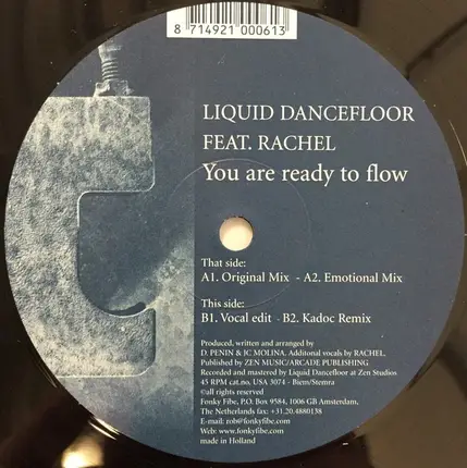 Liquid Dancefloor Feat. Rachel - You Are Ready To Flow