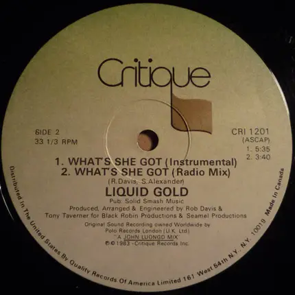 Liquid Gold - What's She Got