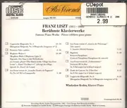 CD - Liszt / Wladyslaw Kedra - Berühmte Klavierwerke - Famous Piano Works