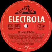 10'' - Lisa Otto , Melitta Muszely , Rudolf Schock , Chor Wilhelm Schüchter Und Orchester Wilhelm Schüchte - Ein Walzertraum - Grosser Querschnitt