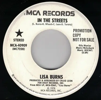 Lisa Burns - In The Streets