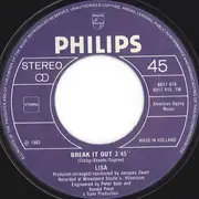 7inch Vinyl Single - Lisa Boray - Break It Out