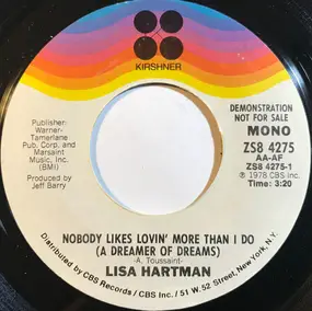 Lisa Hartman - Nobody Likes Lovin' More Than I Do (A Dreamer Of Dreams)