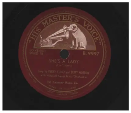 Lisa Kirk / Perry Como & Betty Hutton - She's A Lady/ There Is No Christmas Like A Home Christmas