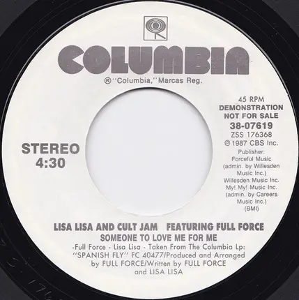 Lisa Lisa & Cult Jam Featuring Full Force - Someone To Love Me For Me