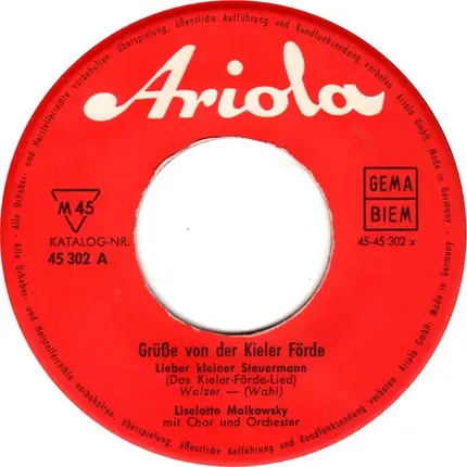 Liselotte Malkowsky - Grüße Von Der Kieler Förde