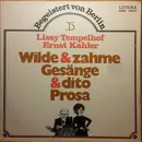 LP - Lissy Tempelhof , Ernst Kahler - Begeistert Von Berlin - Wilde & Zahme Gesänge & Dito Prosa