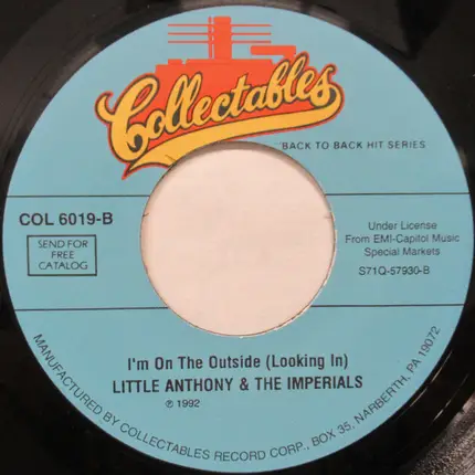 Little Anthony & The Imperials - Hurt So Bad / I'm On The Outside (Looking In)