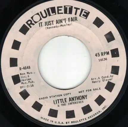 Little Anthony & The Imperials - That Lil' Ole Lovemaker Me / It Just Ain't Fair
