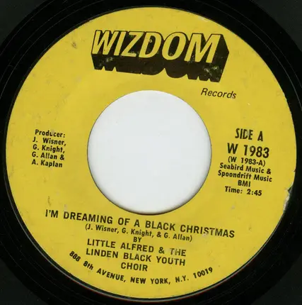 Little Alfred & The Linden Black Youth Choir - I'm Dreaming Of A Black Christmas / For The Money