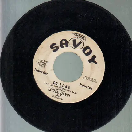 Little David - So Long