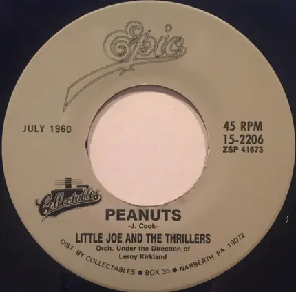 Little Joe Cook And The Thrillers - Peanuts / Lilly Lou
