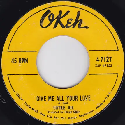 Little Joe Cook - Give Me All Your Love