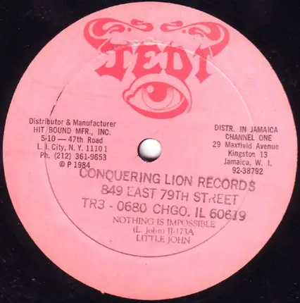 Little John / Horace Ferguson - Nothing Is Impossible / Walk Out On Me