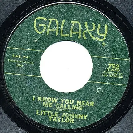Little Johnny Taylor - Big Blue Diamonds / I Know You Hear Me Calling