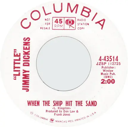 Little Jimmy Dickens - When The Ship Hit The Sand