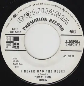 Little Jimmy Dickens - I Never Had The Blues