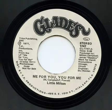 Little Milton - Me For You, You For Me