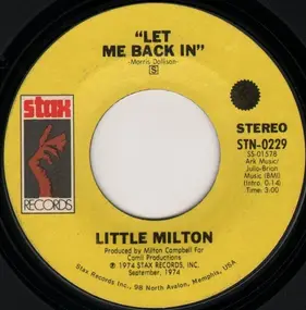 Little Milton - Let Me Back In