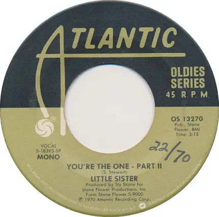 Little Sister - You're The One (Part II) / Somebody's Watching You
