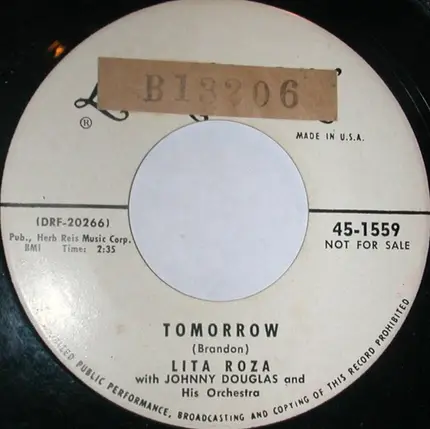 Lita Roza - Foolishly / Tomorrow