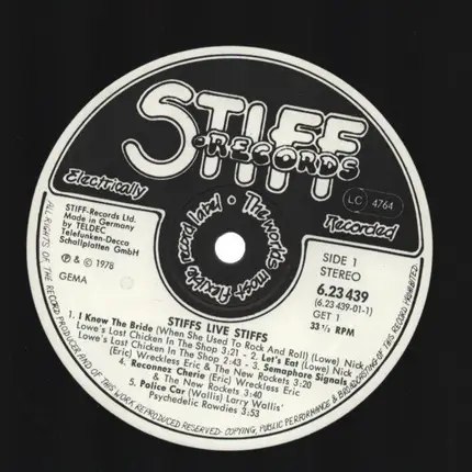 Live Stiffs Live - Live Stiffs Live