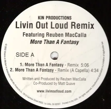 Livin' Out Loud Featuring Reuben MacCalla - More Than A Fantasy