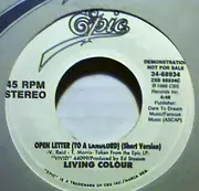 7inch Vinyl Single - Living Colour - Open Letter (To A Landlord)