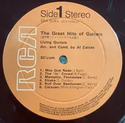 Double LP - Living Guitars , Arangements By Al Caiola - The Great Hits Of Guitars