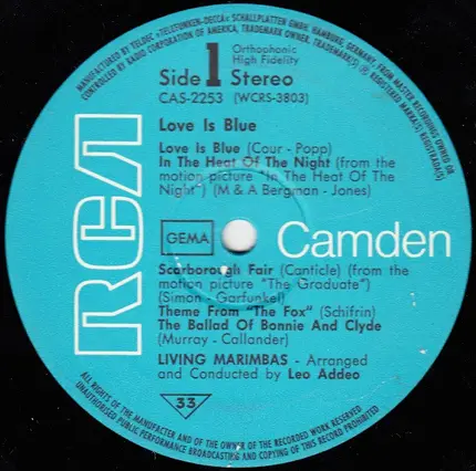 Living Marimbas - Love Is Blue