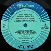 LP - Living Strings Plus Two Pianos - Living Strings Plus Two Pianos Play The Most Beautiful Music In The World