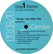 LP - Living Trio - 'Honey' And Other Hits