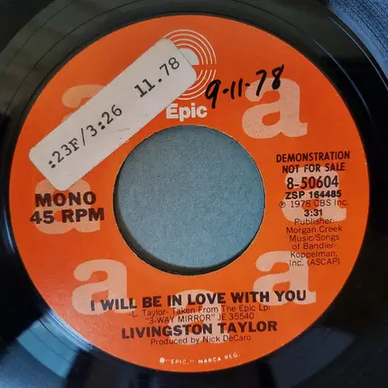 Livingston Taylor - I Will Be In Love With You